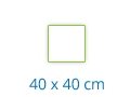 40 x 40 cm