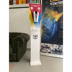 Colonnina porta igienizzante personalizzabile con dispencer automatico